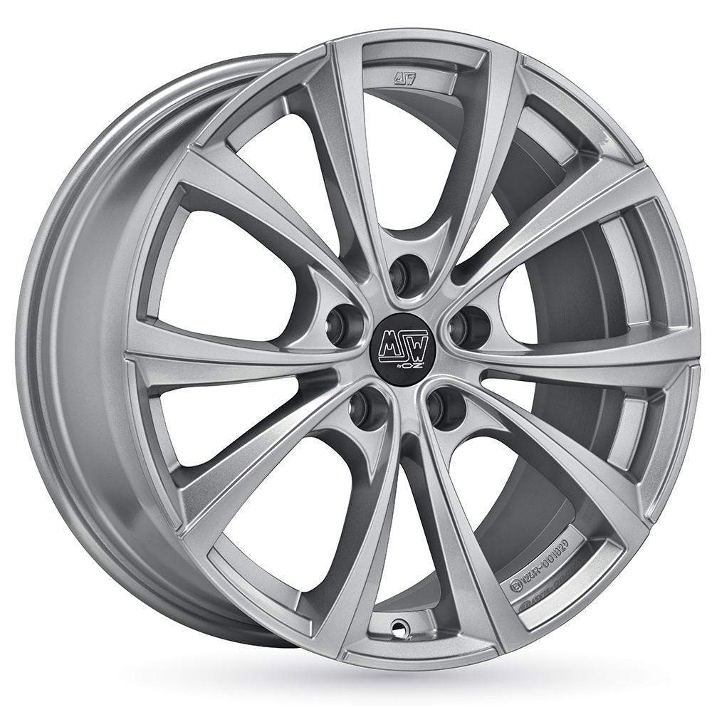 Jante MSW MSW27T 8.5x18 pouces, entraxe 114.3, déport ET40, couleur ARGENT
