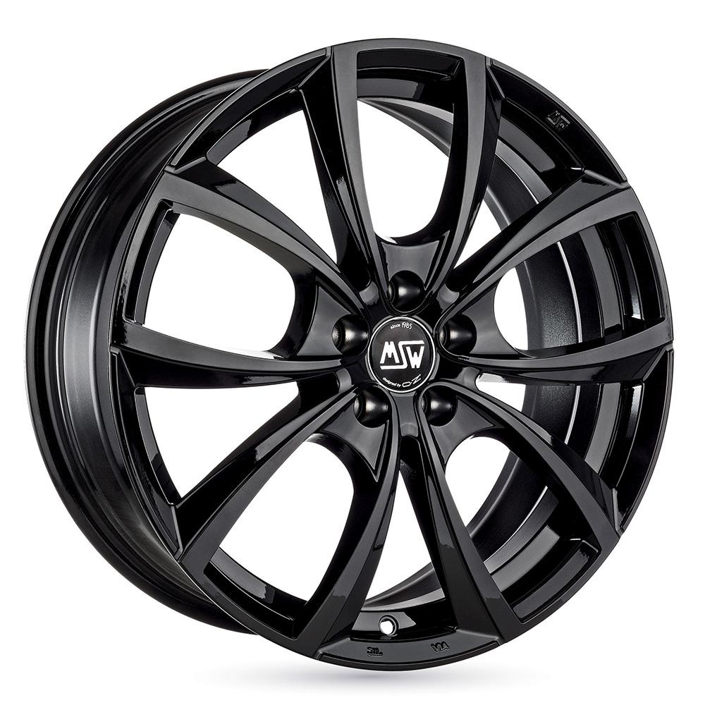 Jante MSW MSW27 7.5x17 pouces, entraxe 108, déport ET45, couleur NOIR BRILLANT 