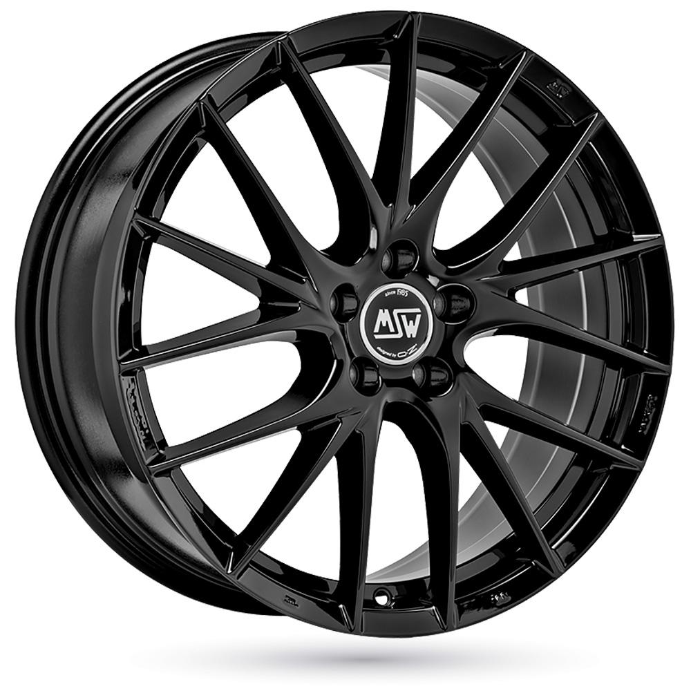 Jante MSW MSW29 8x19 pouces, entraxe 112, déport ET40, couleur NOIR BRILLANT 