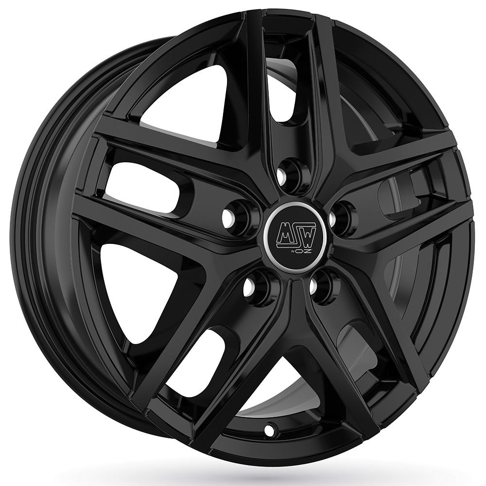 Jante MSW MSW40 VAN 6.5x16 pouces, entraxe 118, déport ET48, couleur NOIR BRILLANT 