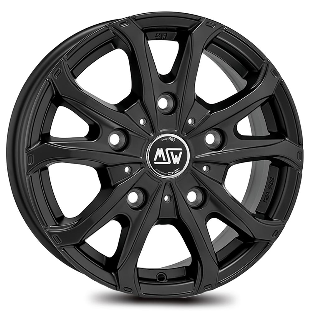 Jante MSW MSW48 VAN 6.5x16 pouces, entraxe 118, déport ET55, couleur NOIR MAT