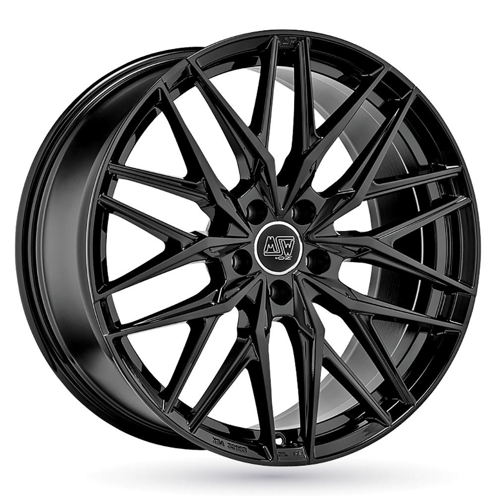 Jante MSW MSW50 8.5x20 pouces, entraxe 108, déport ET45, couleur NOIR BRILLANT 