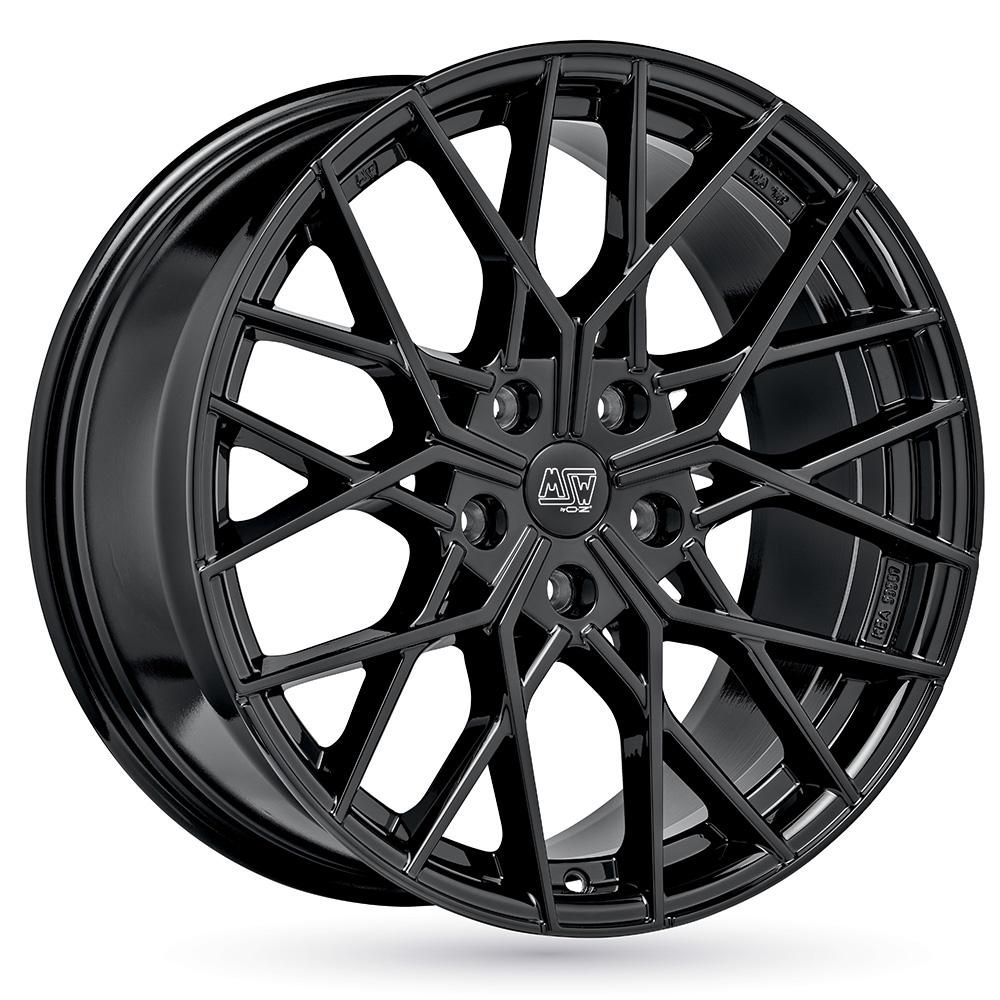 Jante MSW MSW74 8.5x20 pouces, entraxe 108, déport ET45, couleur NOIR BRILLANT 