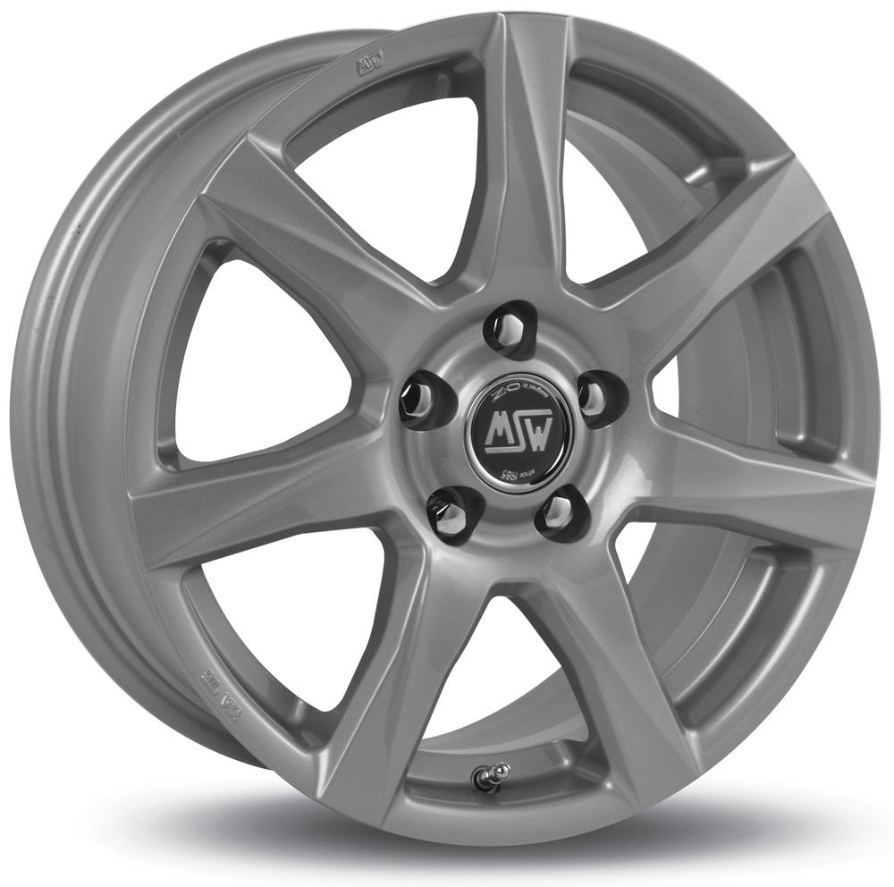 Jante MSW MSW77 7.5x17 pouces, entraxe 112, déport ET27, couleur ARGENT