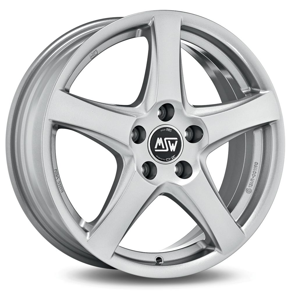 Jante MSW MSW78 6.5x17 pouces, entraxe 114.3, déport ET46, couleur ARGENT