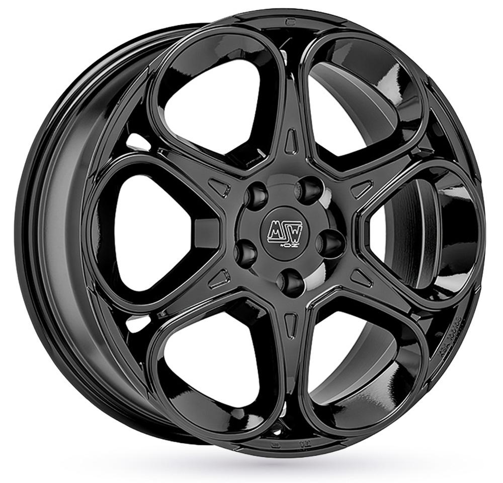 Jante MSW MSW83 7.5x18 pouces, entraxe 114.3, déport ET32, couleur NOIR BRILLANT