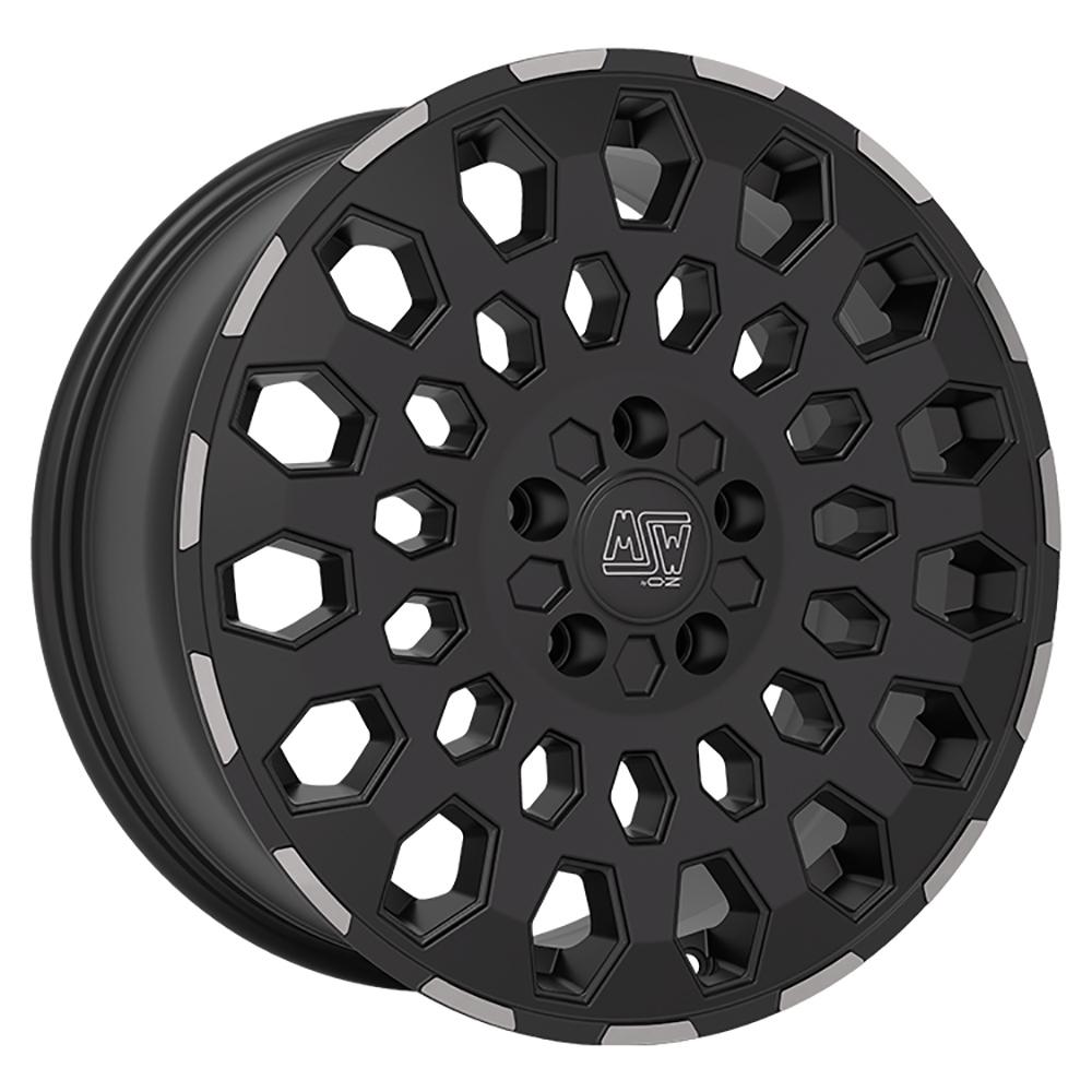 Jante MSW MSW99 VAN 8x18 pouces, entraxe 120, déport ET45, couleur NOIR MAT BORD POLI