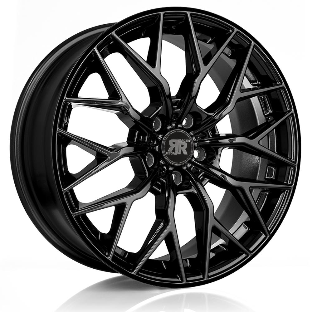 Jante RACER MYGAL 8x18 pouces, entraxe 112, déport ET45, couleur NOIR BRILLANT 