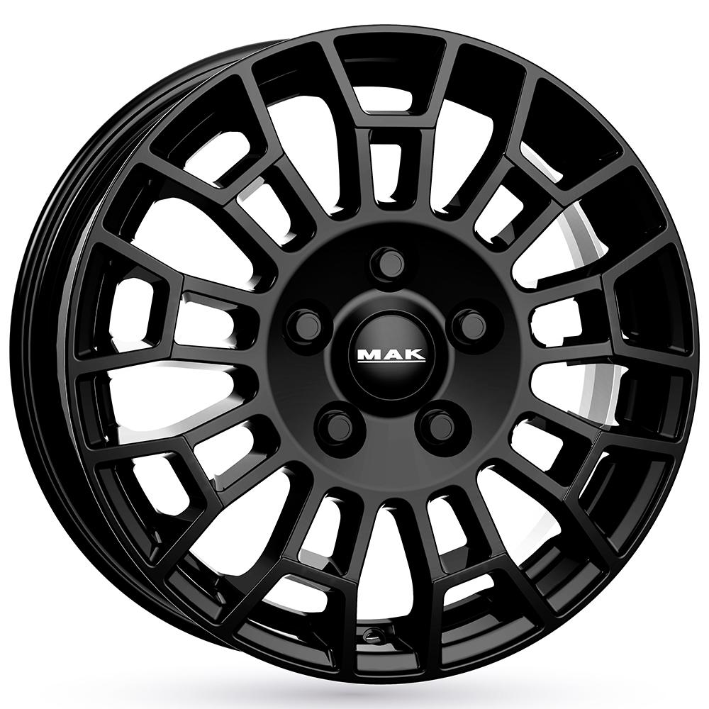 Jante MAK NOMAD 7x17 pouces, entraxe 120, déport ET50, couleur NOIR BRILLANT 
