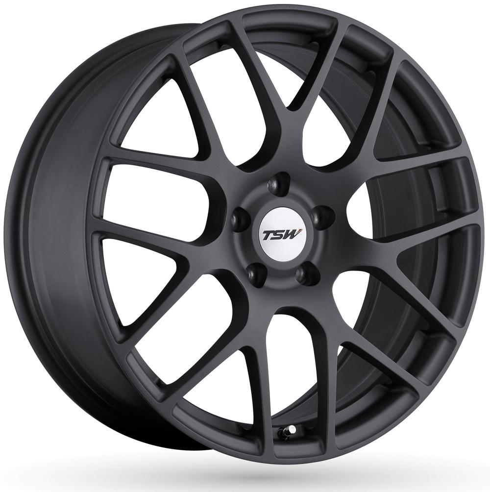 Jante TSW NURBURGRING 10.5x20 pouces, entraxe 120.65, déport ET65, couleur GRIS MAT 