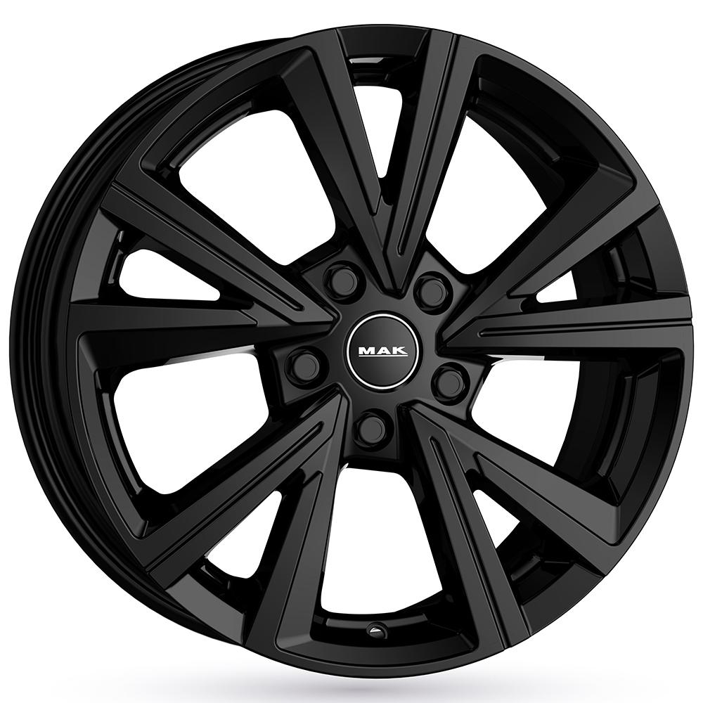 Jante MAK QVARZ 7.5x17 pouces, entraxe 112, déport ET30, couleur NOIR BRILLANT 