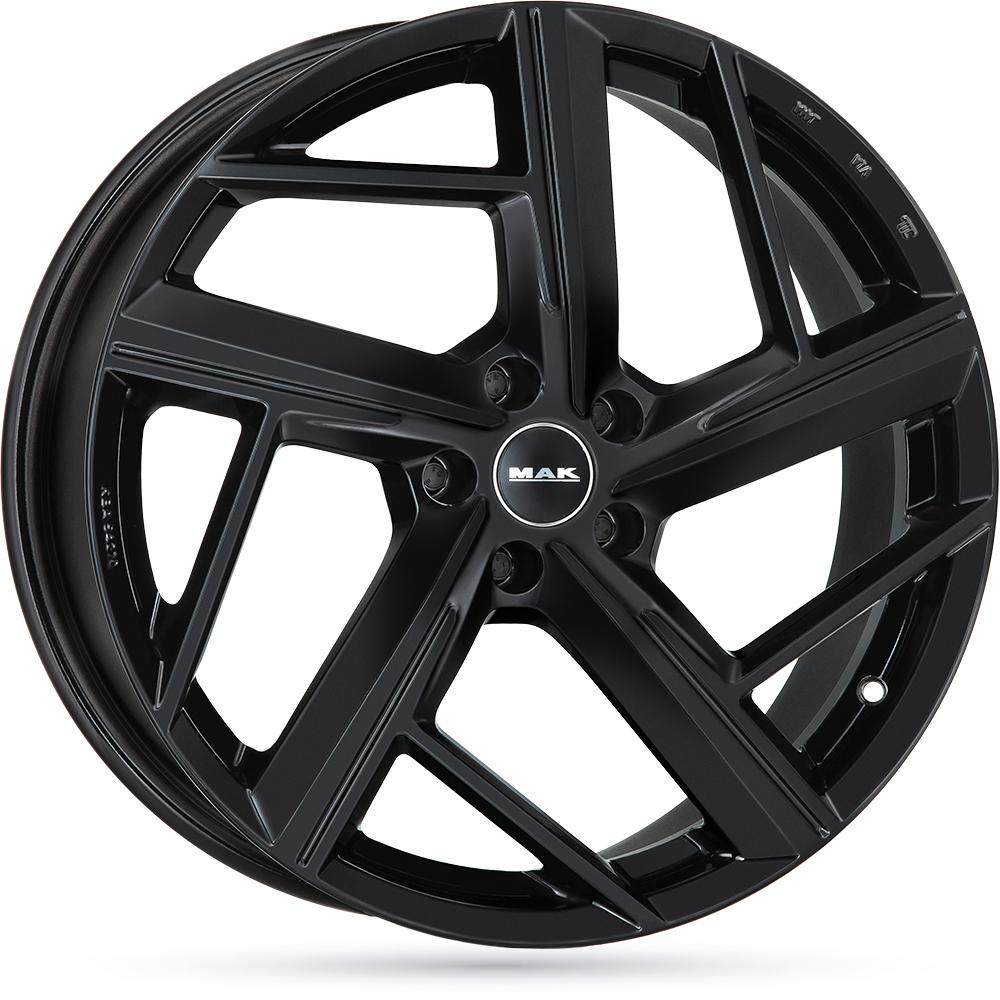 Jante MAK QVATTRO 8.5x21 pouces, entraxe 112, déport ET33, couleur NOIR BRILLANT