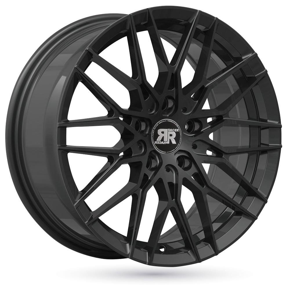 Jante RACER RAPTOR 7.5x17 pouces, entraxe 120, déport ET35, couleur NOIR SATIN