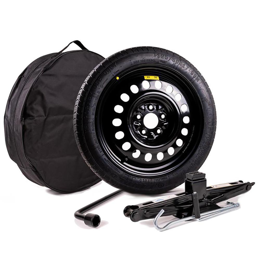 Jante EURASTEEL M7 3.5x18 pouces, entraxe 112, déport ET25, couleur Jante acier + Pneu 125/70 R18. Dedicated - Taille du kit (jante et pneu) 64x13cm.