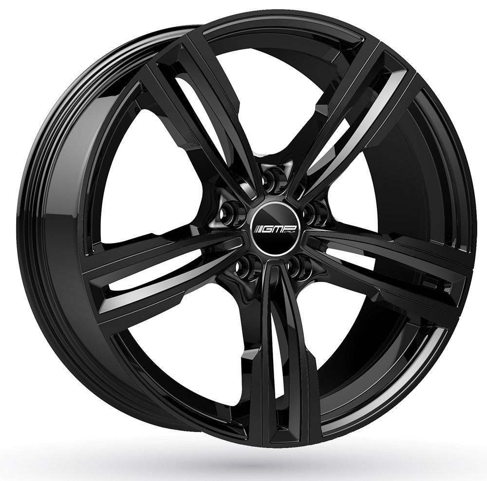 Jante GMP REVEN 7.5x17 pouces, entraxe 120, déport ET43, couleur NOIR BRILLANT 