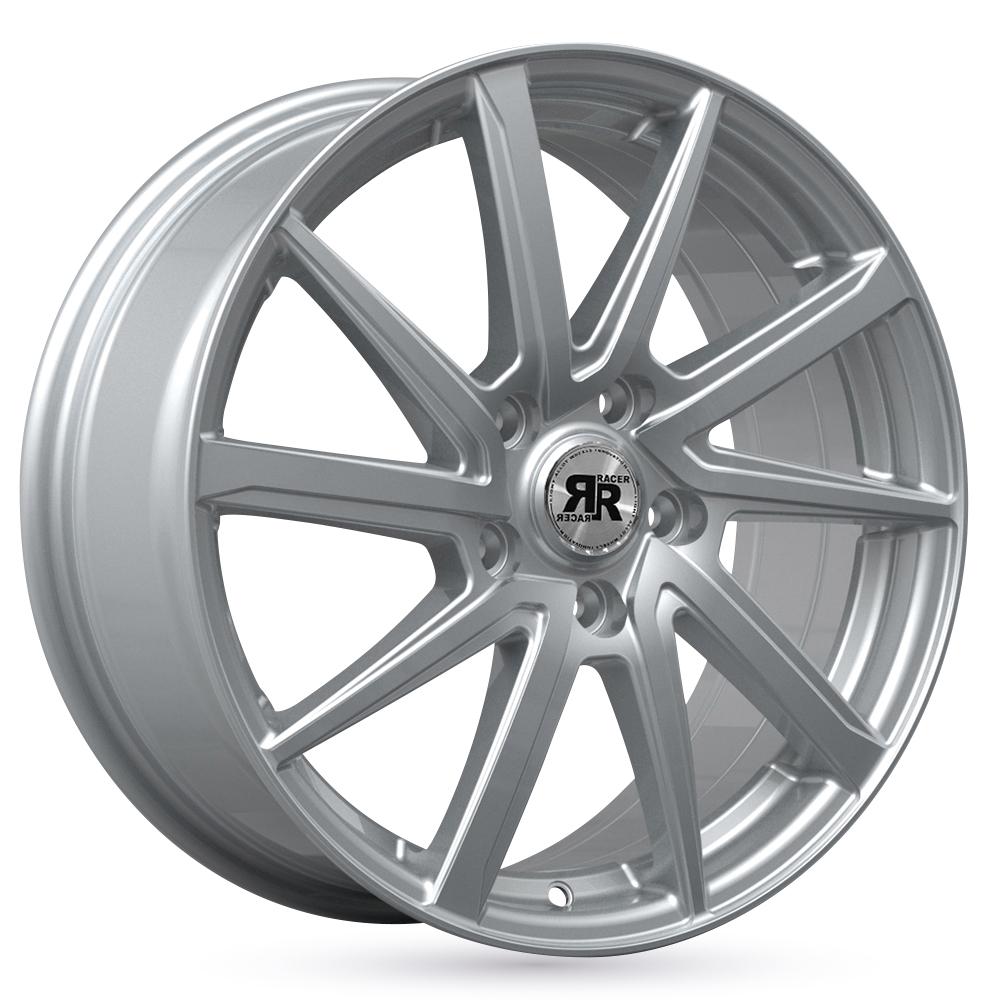 Jante RACER ROAD 7x17 pouces, entraxe 108, déport ET40, couleur ARGENT