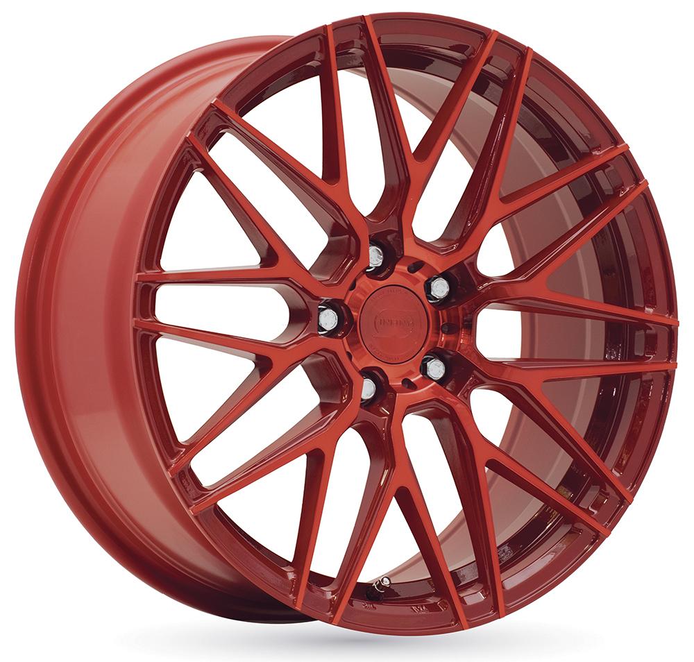 Jante INFINY RX 8x18 pouces, entraxe 112, déport ET40, couleur ROUGE ANODISE