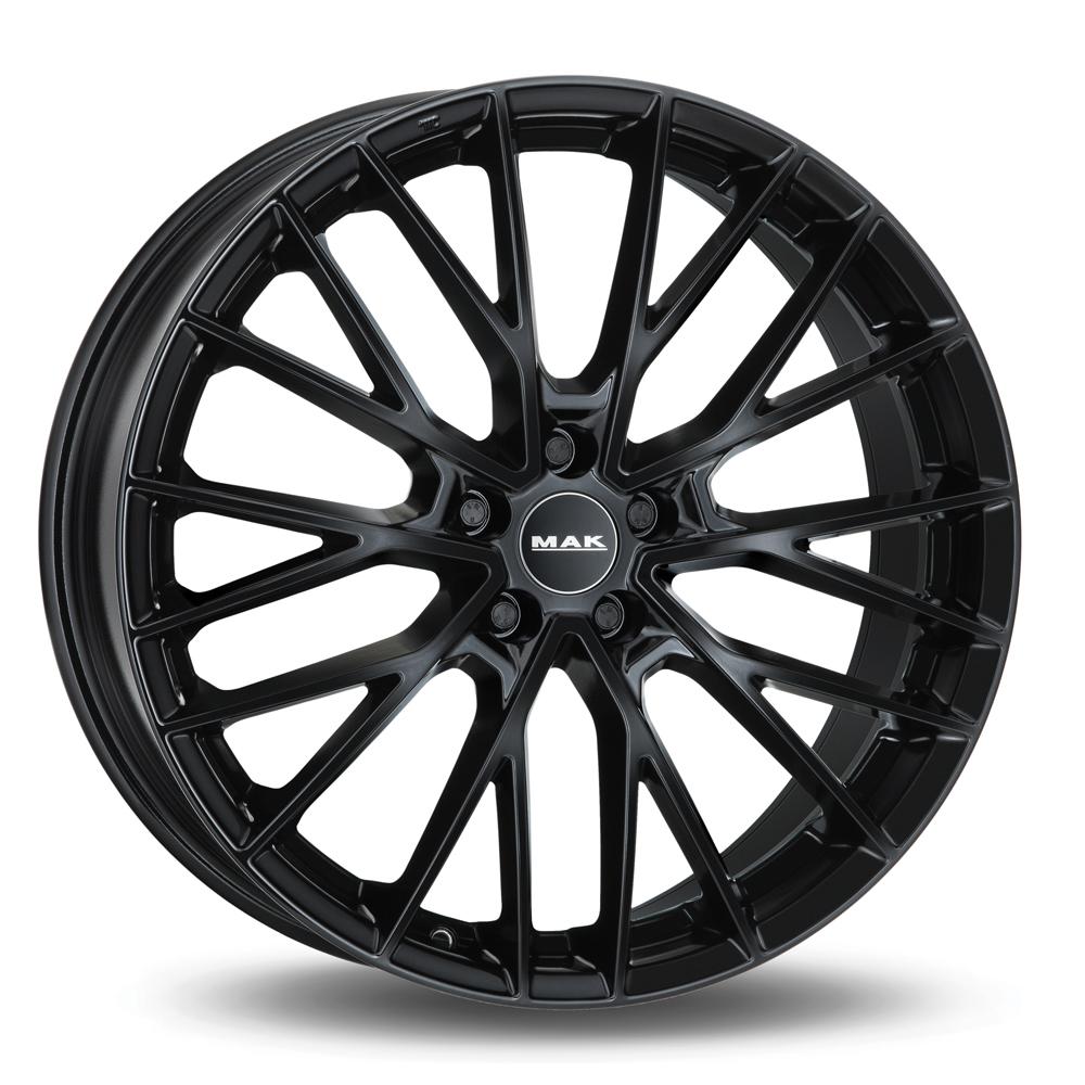 Jante MAK SPECIALE 8.5x20 pouces, entraxe 110, déport ET31, couleur NOIR BRILLANT