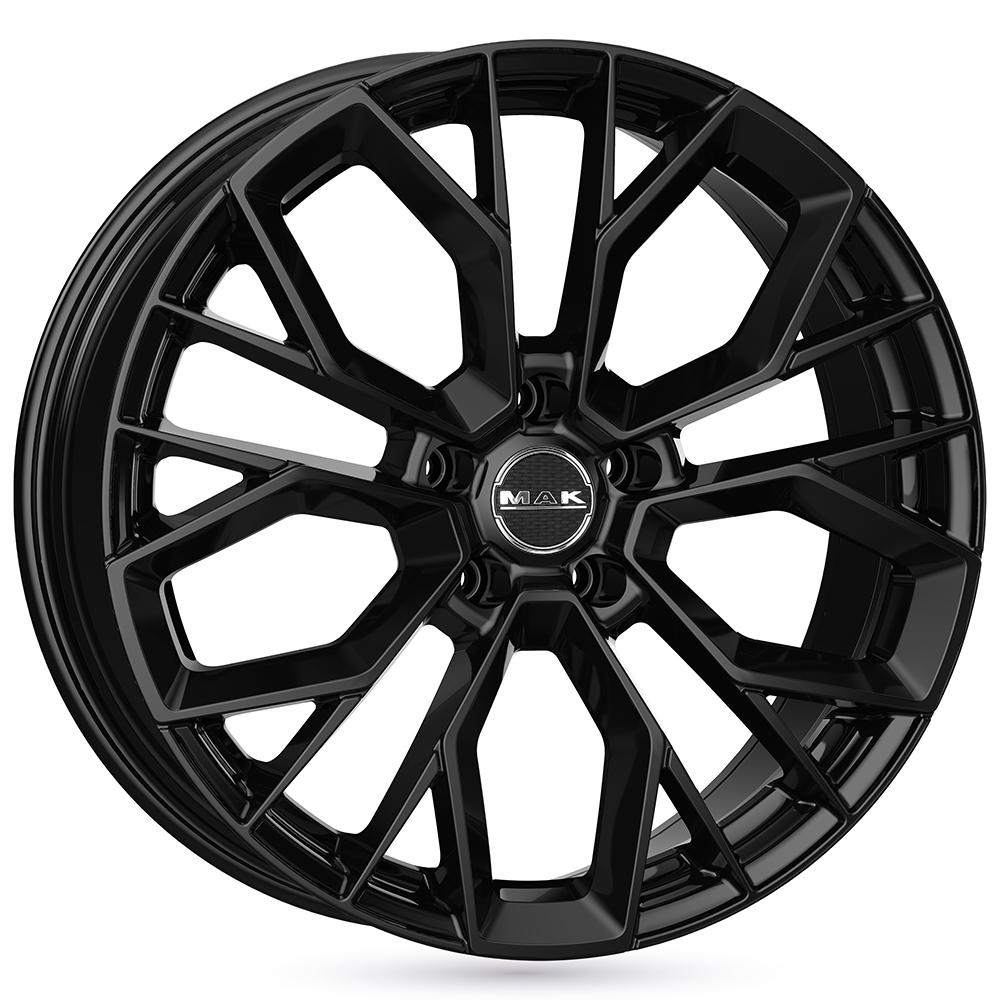 Jante MAK STILO 8.5x20 pouces, entraxe 114.3, déport ET30, couleur NOIR BRILLANT