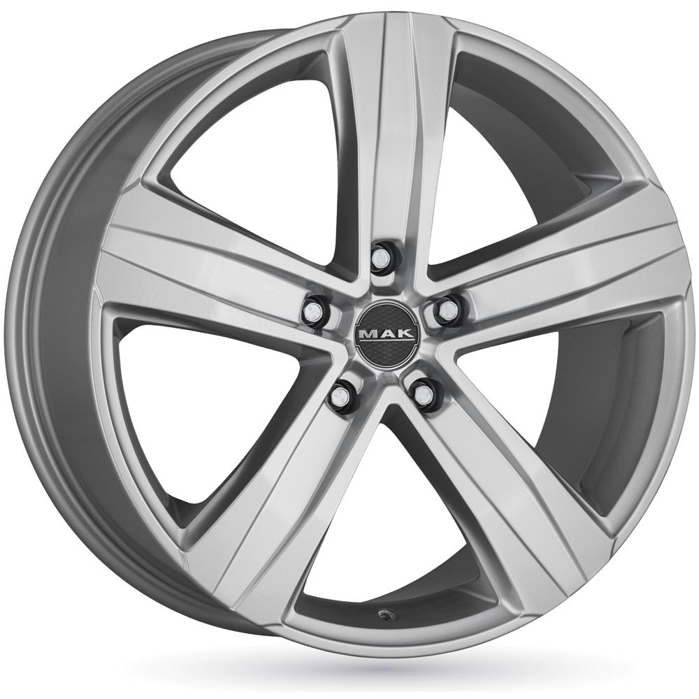 Jante MAK STONE5 T 6.5x15 pouces, entraxe 118, déport ET65, couleur ARGENT