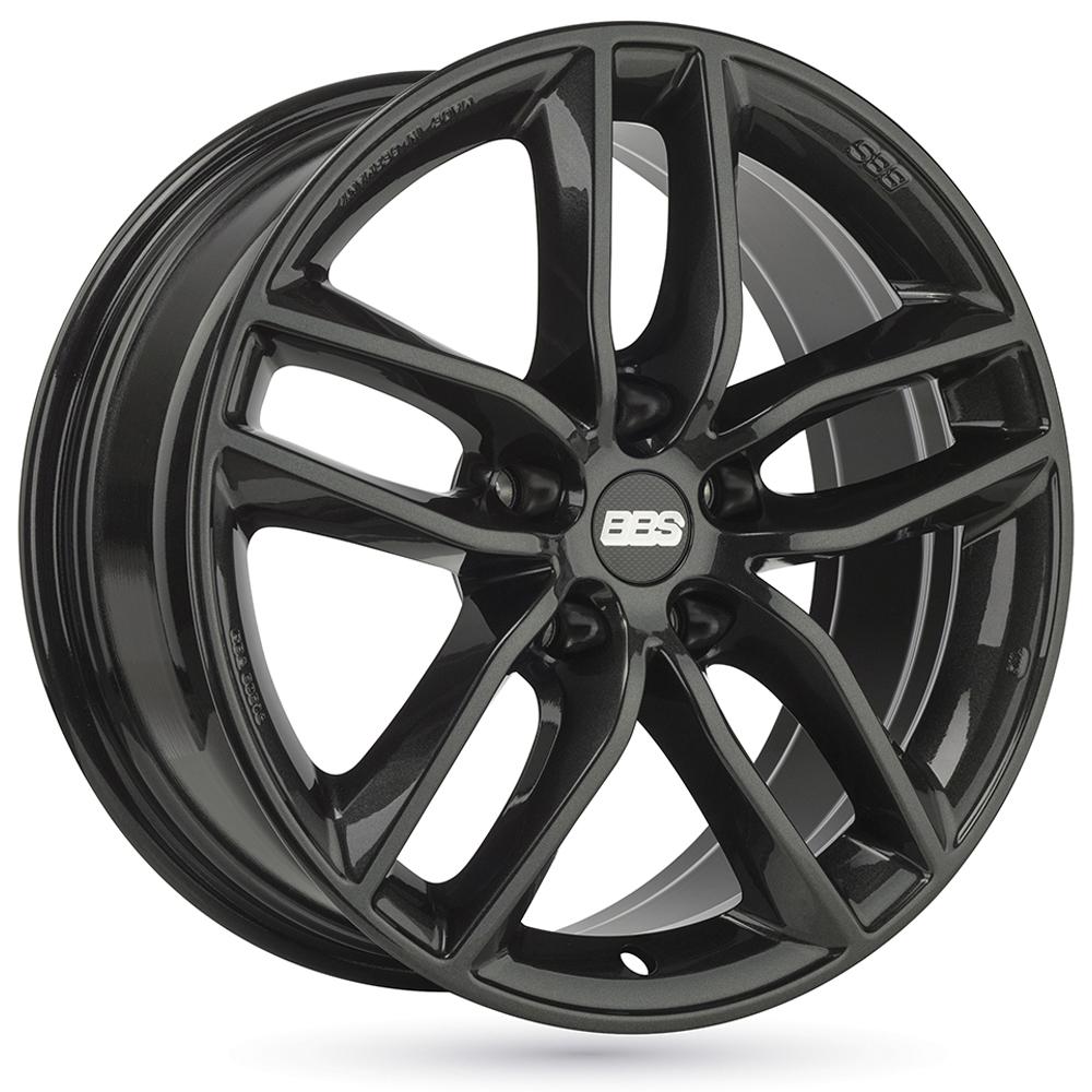Jante BBS SX 8x18 pouces, entraxe 112, déport ET44, couleur NOIR CRISTAL