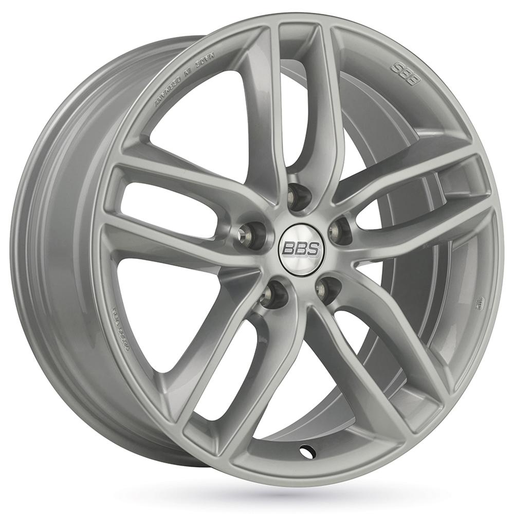 Jante BBS SX 7.5x17 pouces, entraxe 112, déport ET35, couleur ARGENT BRILLANT