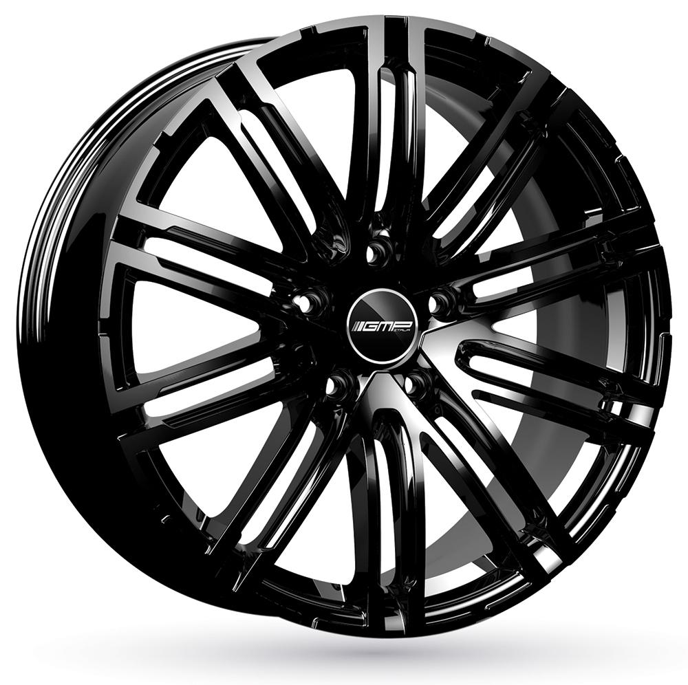 Jante GMP TARGA 11.5x22 pouces, entraxe 130, déport ET61, couleur NOIR BRILLANT 