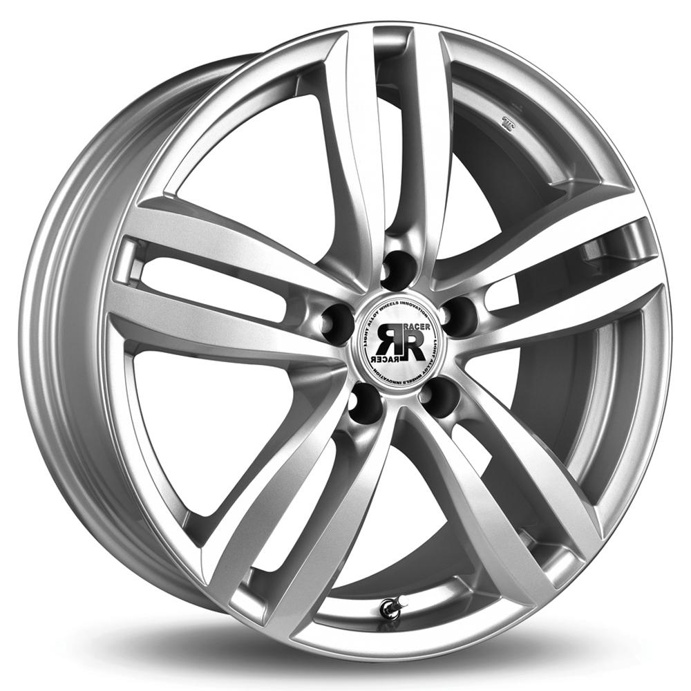 Jante RACER TARGET 6x16 pouces, entraxe 108, déport ET40, couleur ARGENT