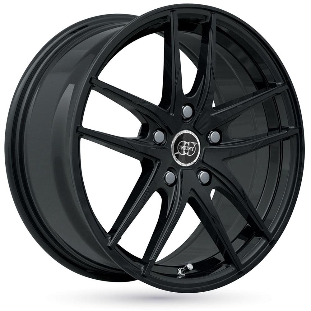 Jante INFINY TOXIC 7.5x17 pouces, entraxe 108, déport ET25, couleur NOIR BRILLANT