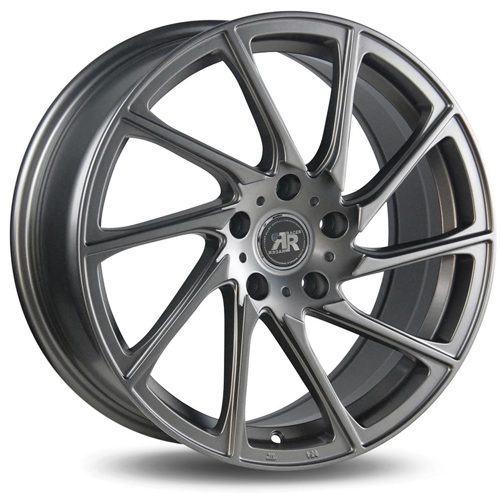 Jante RACER TURN 7.5x17 pouces, entraxe 100, déport ET35, couleur GRIS