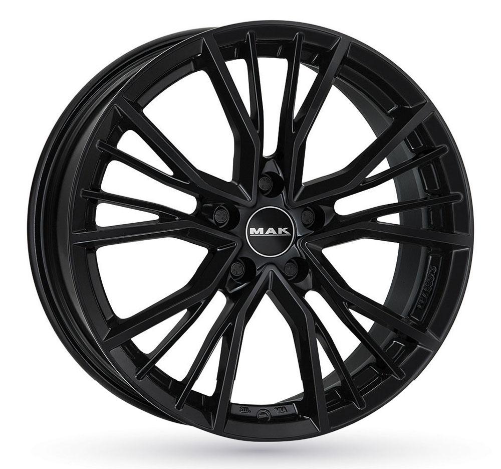 Jante MAK UNION 8.5x19 pouces, entraxe 112, déport ET44, couleur NOIR BRILLANT