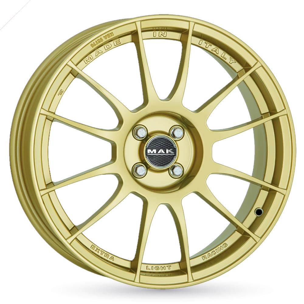 Jante MAK XLR 7.5x18 pouces, entraxe 100, déport ET46, couleur OR