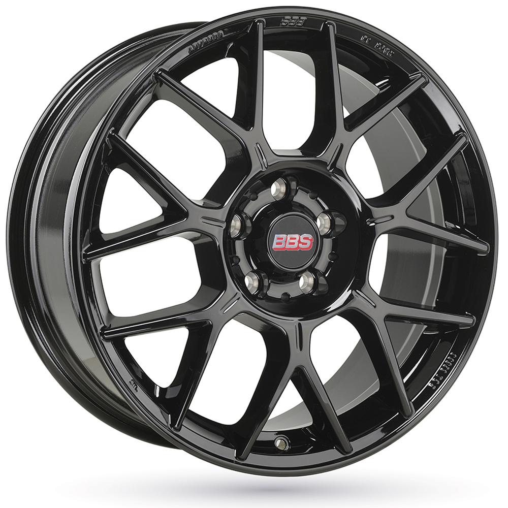 Jante BBS XR 8x18 pouces, entraxe 112, déport ET28, couleur NOIR BRILLANT 