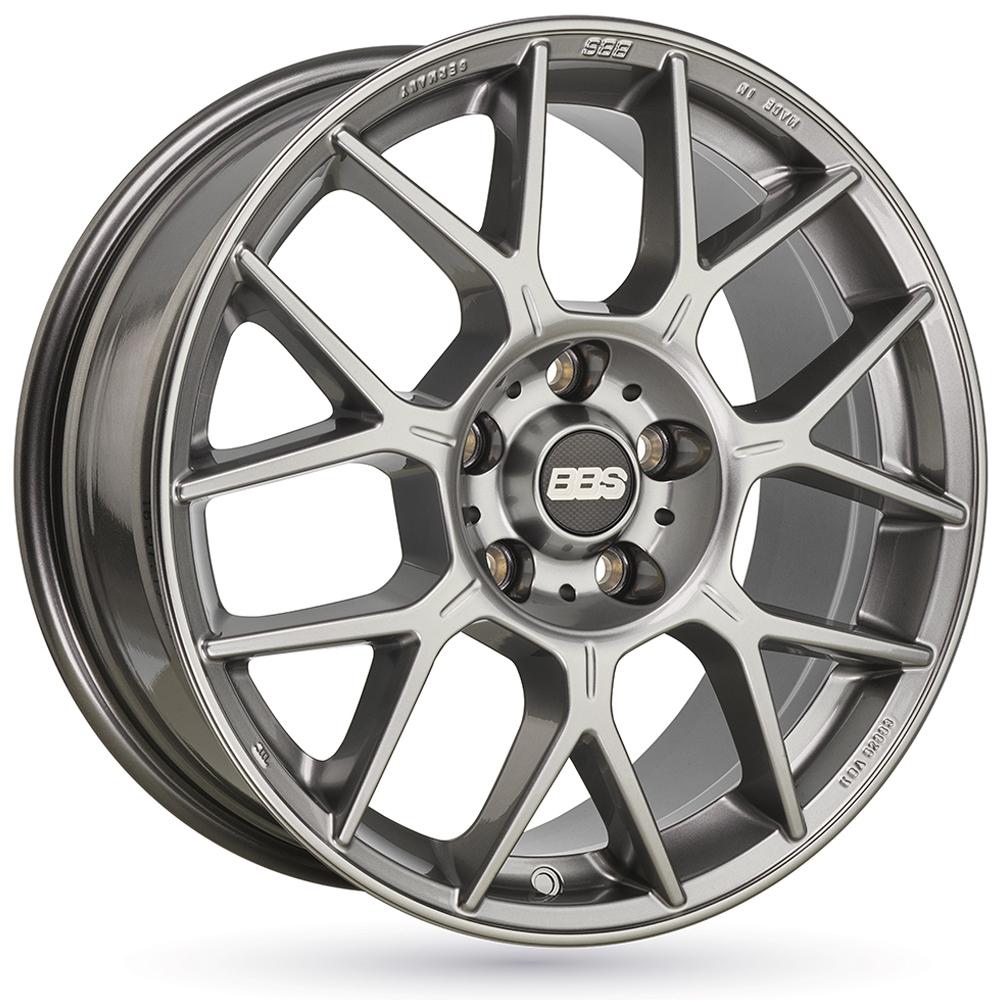Jante BBS XR 8.5x19 pouces, entraxe 120, déport ET35, couleur ARGENT PLATINE SATIN