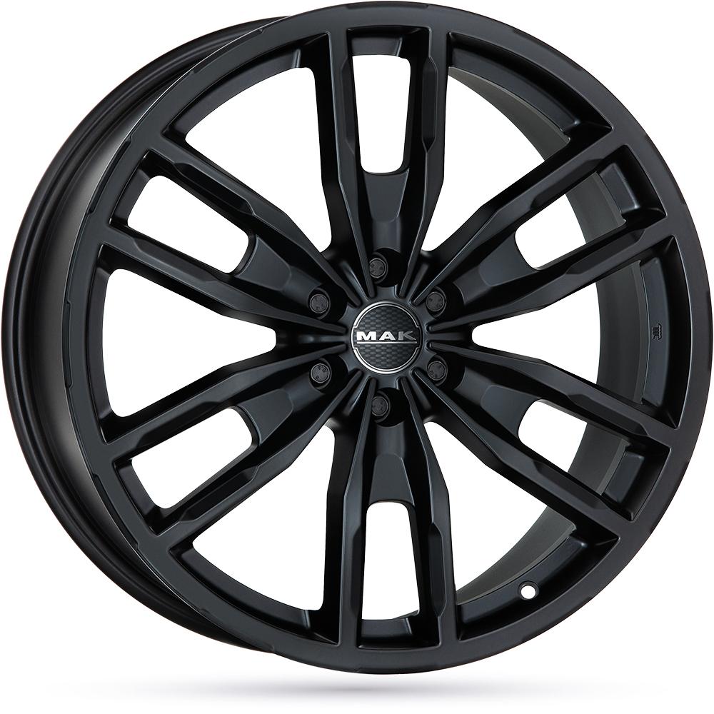 Jante MAK PEAK 7.5x17 pouces, entraxe 114.3, déport ET30, couleur NOIR MAT