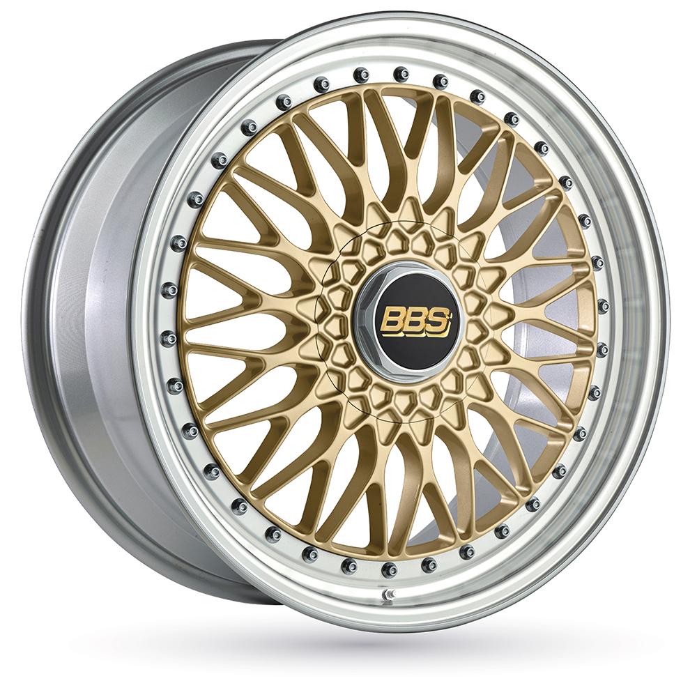 Jante BBS Super RS 8.5x20 pouces, entraxe 112, déport ET45, couleur OR