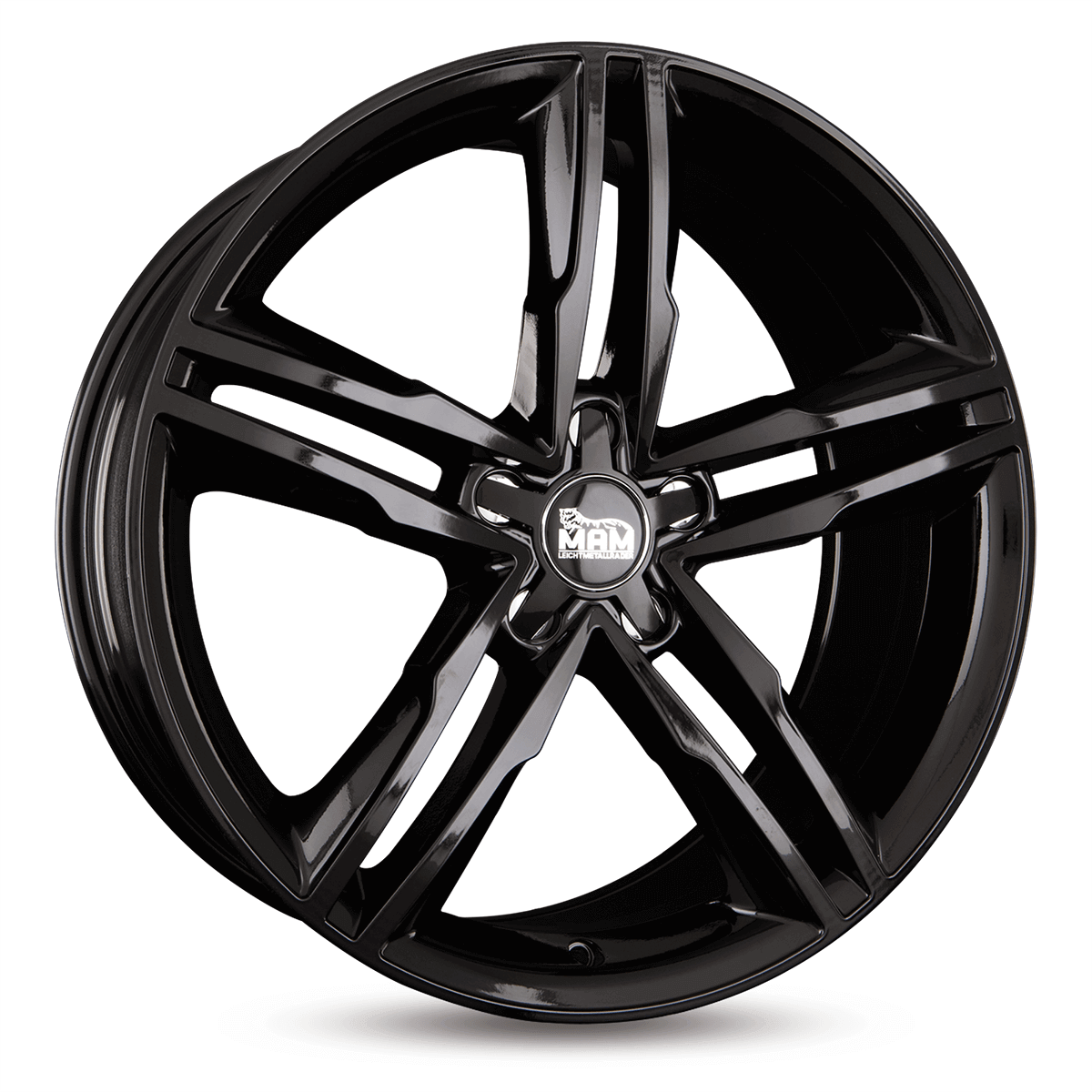 Jante MAM WHEELS A1 8x19 pouces, entraxe 112, déport ET30, couleur BLACK PAINTED