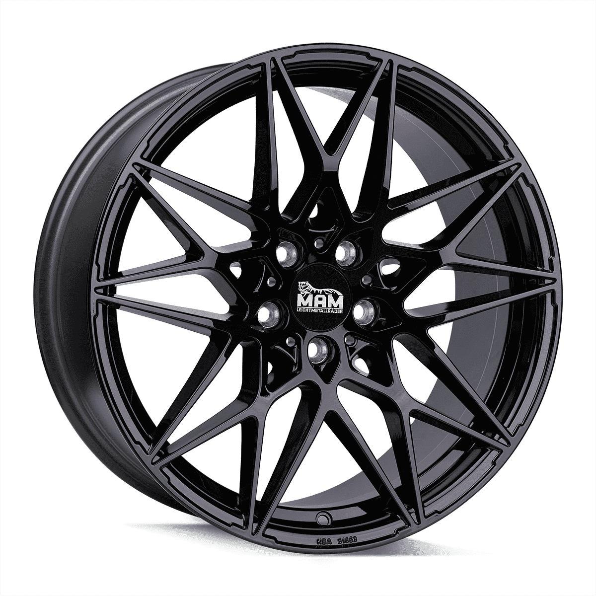 Jante MAM WHEELS B2 8x18 pouces, entraxe 112, déport ET30, couleur BLACK PAINTED