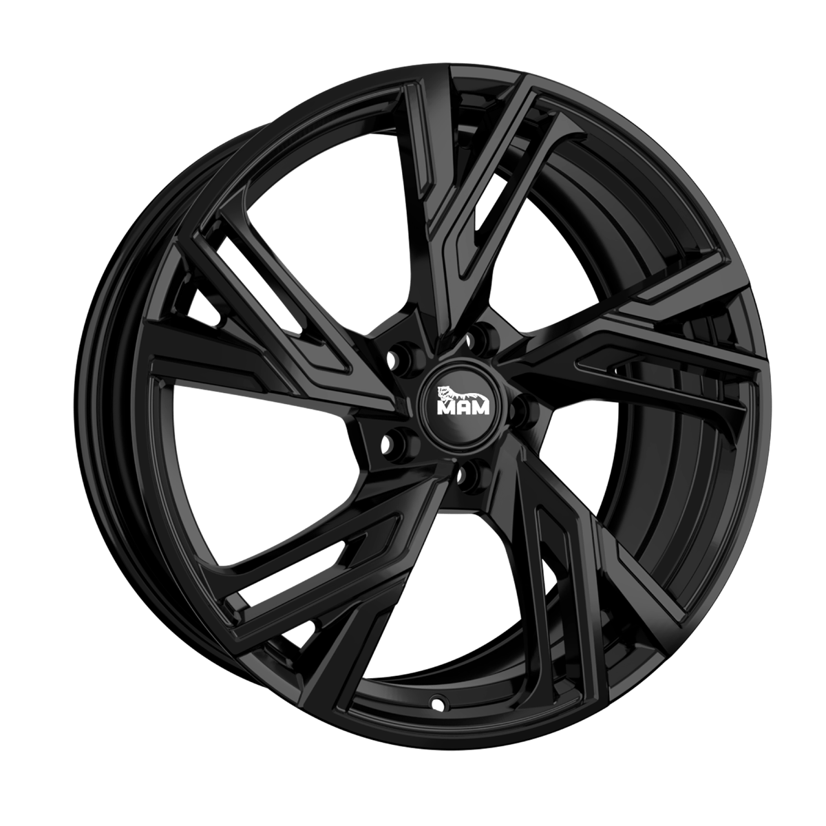 Jante MAM WHEELS RS5 7.5x17 pouces, entraxe 100, déport ET35, couleur BLACK PAINTED