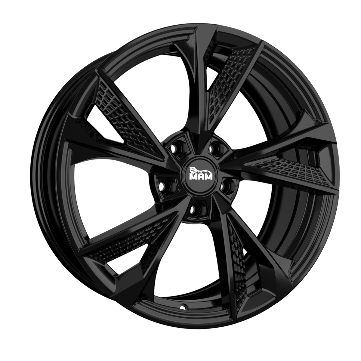 Jante MAM WHEELS RS6 8x18 pouces, entraxe 120, déport ET35, couleur BLACK PAINTED