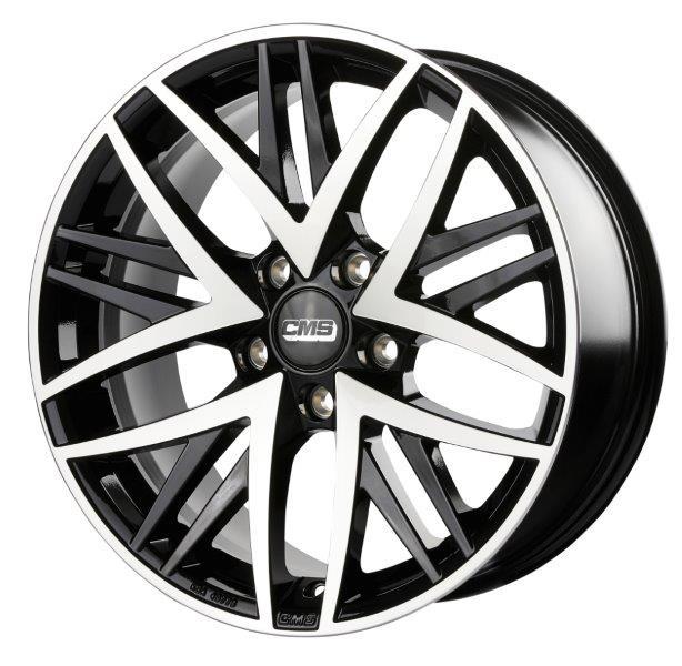 Jante CMS B1 8x19 pouces, entraxe 108, déport ET42, couleur Diamant Noir Brillant