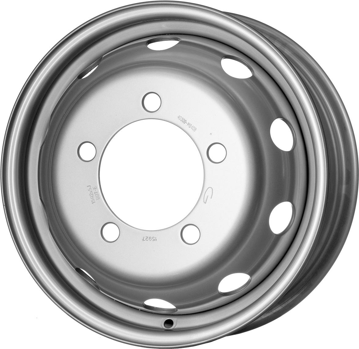 Jante MW M2 5x15 pouces, entraxe 170, déport ET106, couleur ARGENT