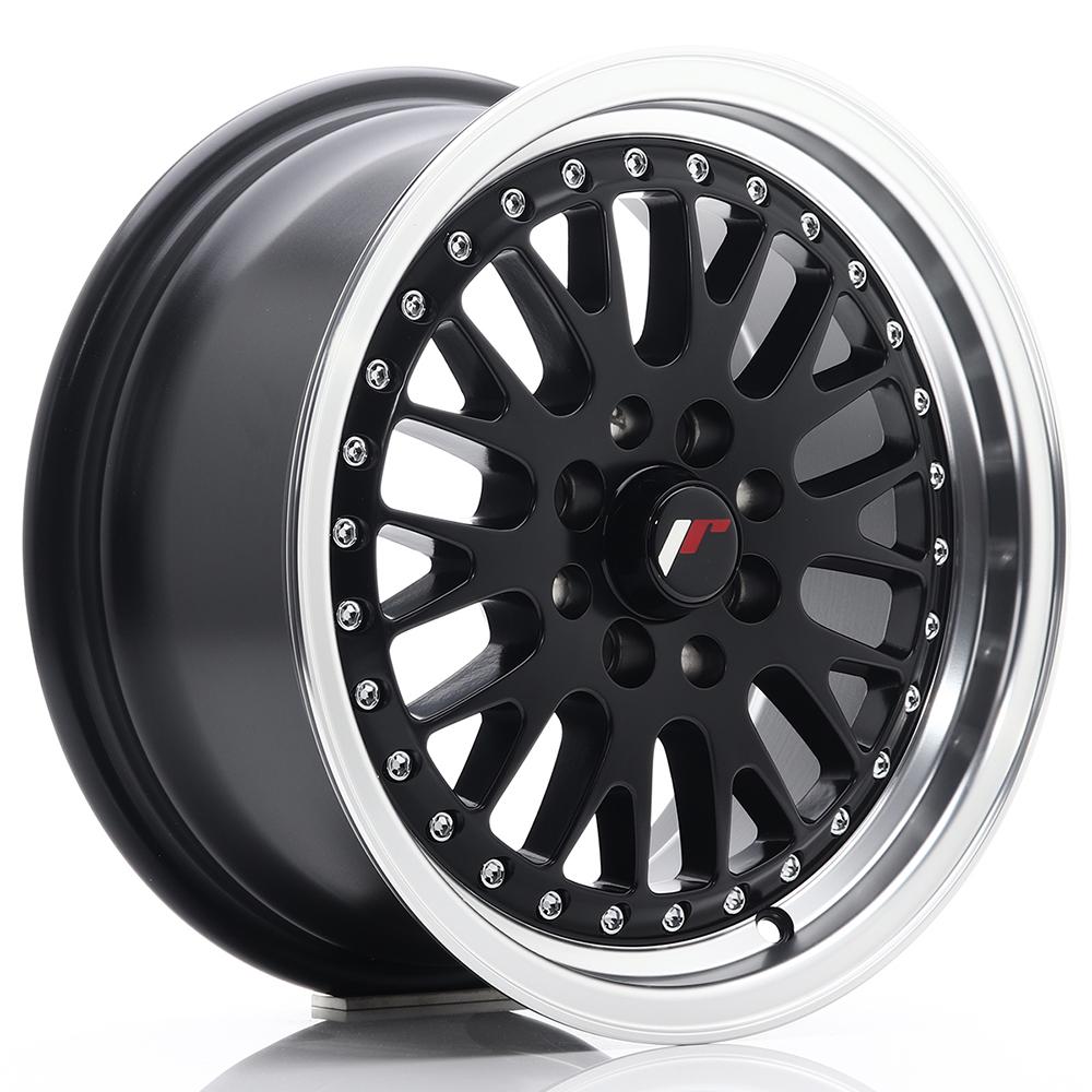 Jante JAPAN RACING JR10 7x15 pouces, entraxe 108, déport ET30, couleur NOIR MAT BORD POLI