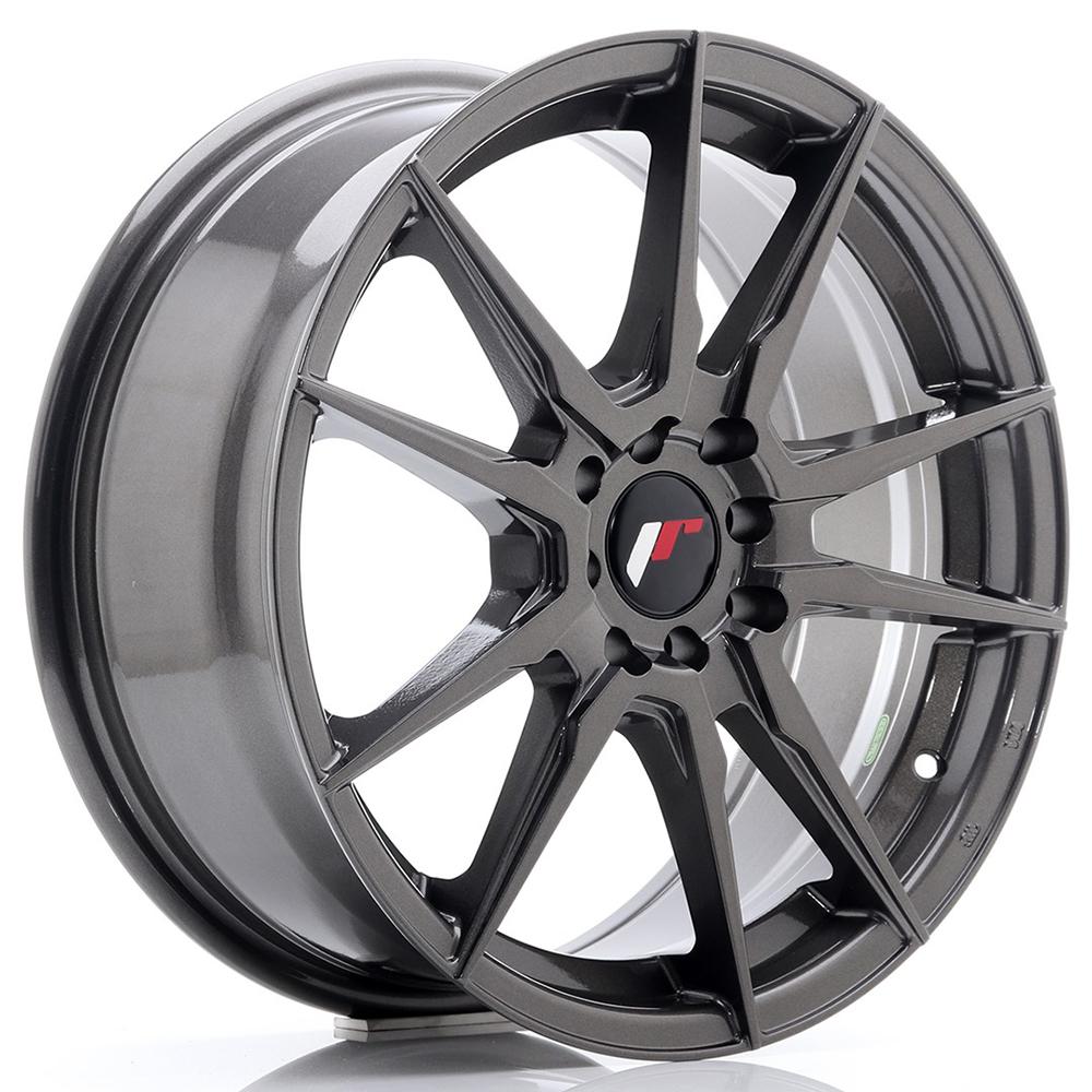 Jante JAPAN RACING JR21 8x18 pouces, entraxe 120, déport ET35, couleur GRIS