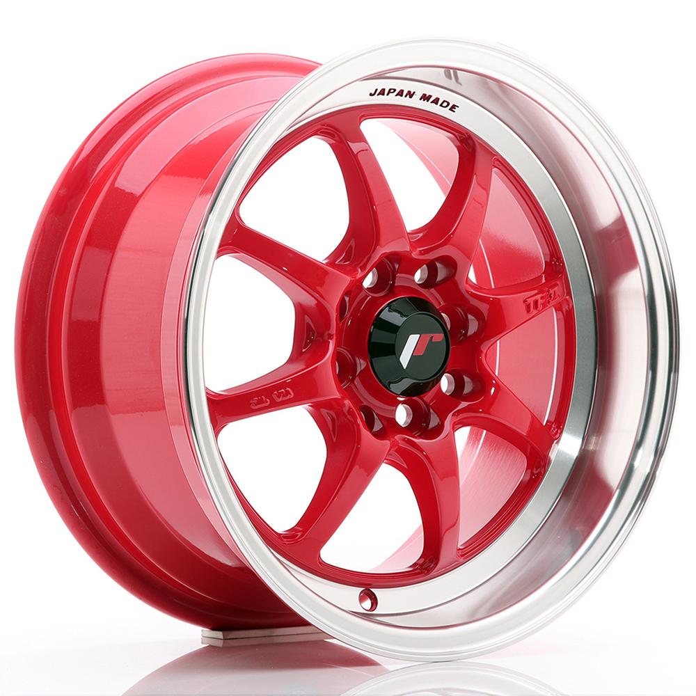 Jante JAPAN RACING TF2 7x15 pouces, entraxe 114, déport ET30, couleur ROUGE