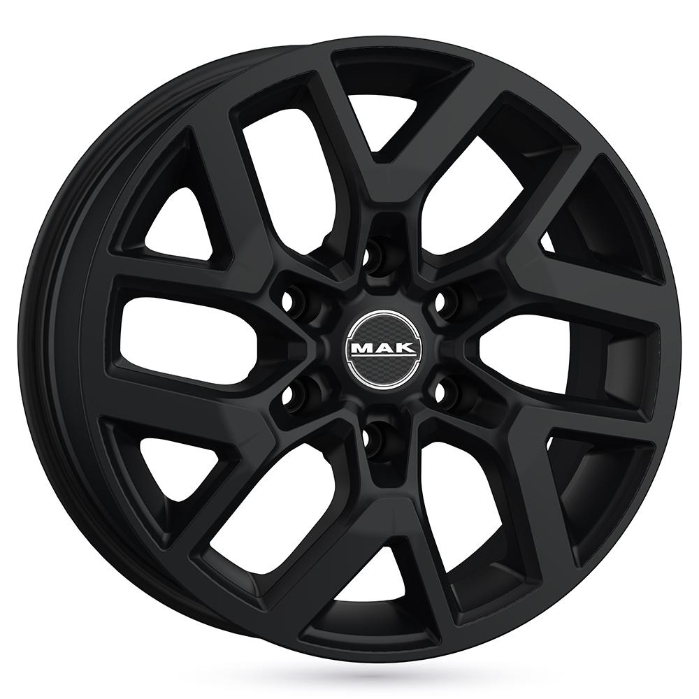 Jante MAK GRAVEL 7.5x19 pouces, entraxe 120, déport ET52, couleur NOIR MAT