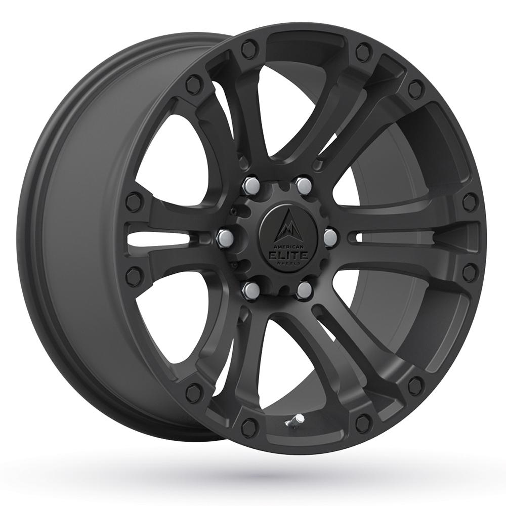 Jante AMERICAN ELITE WHEELS HERO 9x17 pouces, entraxe 127, déport ET-15, couleur NOIR MAT