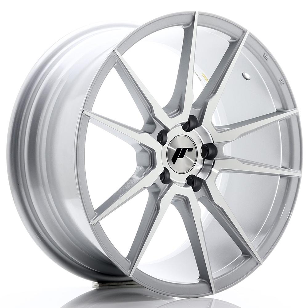 Jante JAPAN RACING JR21 8x19 pouces, entraxe 114, déport ET40, couleur ARGENT FACE POLIE