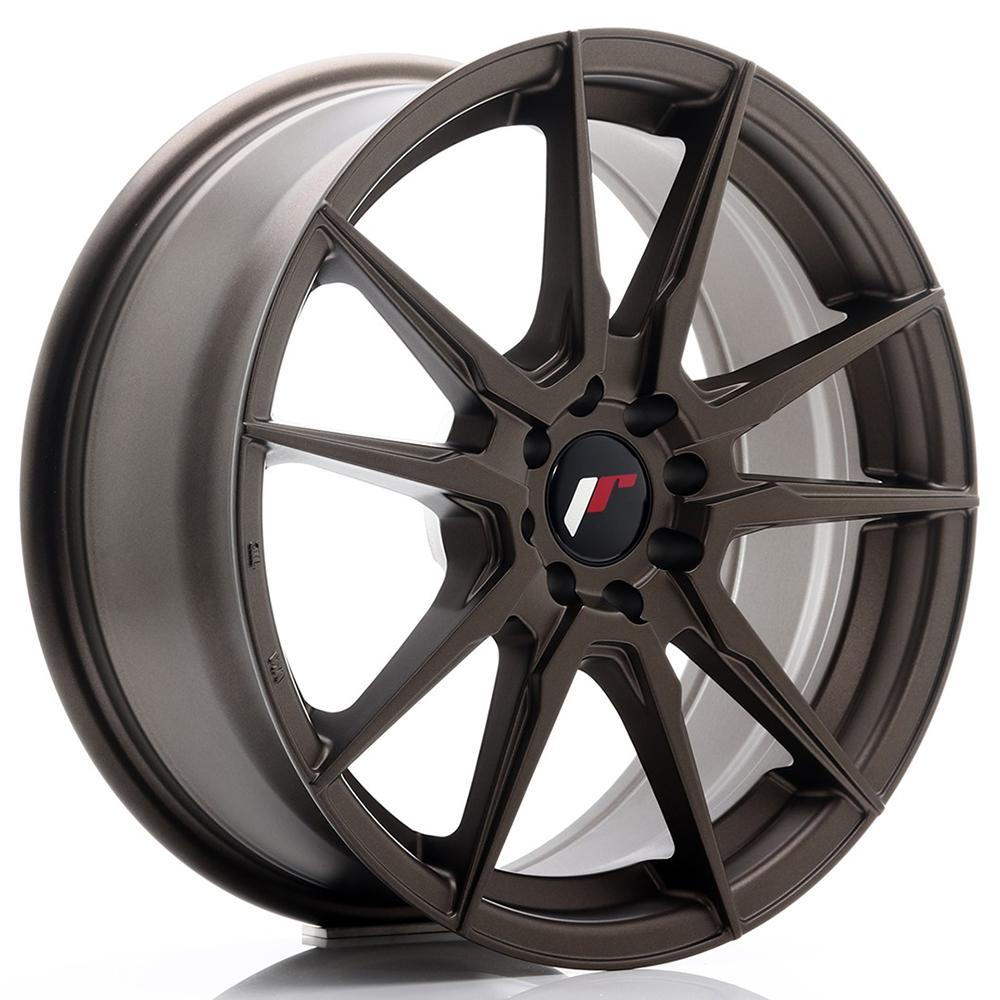 Jante JAPAN RACING JR21 8x19 pouces, entraxe 114, déport ET40, couleur BRONZE MAT