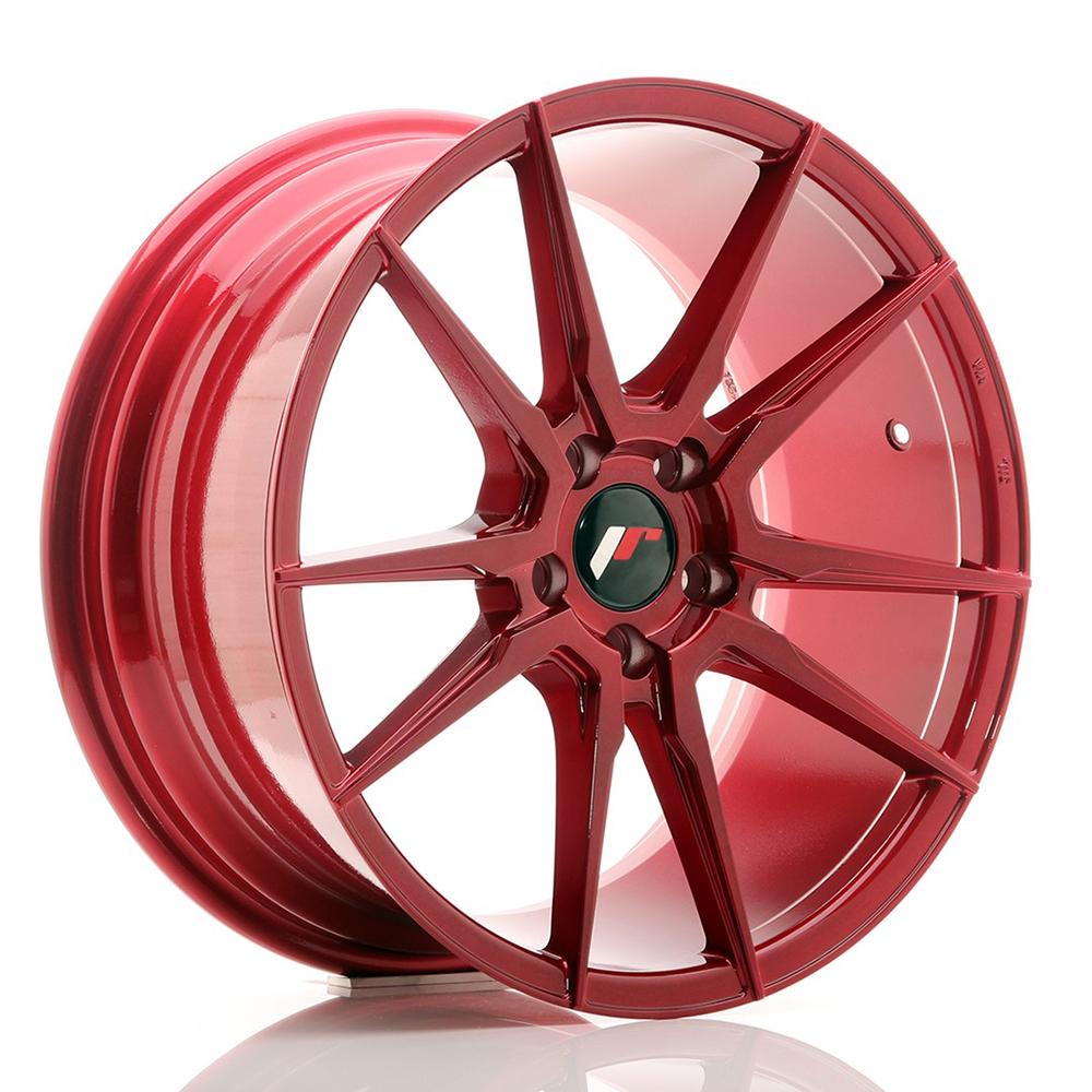 Jante JAPAN RACING JR21 8x18 pouces, entraxe 114, déport ET40, couleur ROUGE PATINE